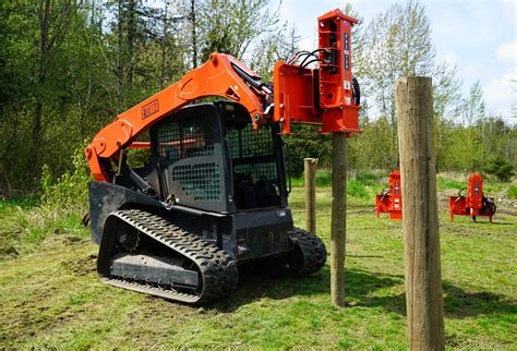 post pounder attachment for skid steer|hydraulic post pounders for excavators.